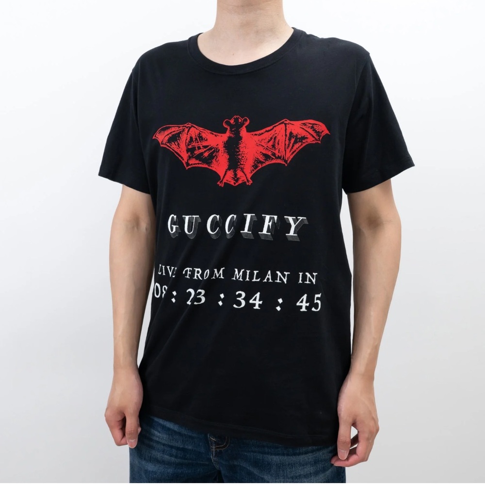 Men’s Gucci “Guccify” bat logo T-shirt